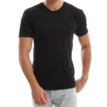 DLS Men’s Plain Cotton T-Shirt, Breathable Fabric, Regular Fit Casual Wear for Daily Use-Black/White( Multiple colors option available)