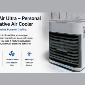DLS Portable Mini Air Cooler Fan with Water Cooling | Desktop Air Conditioner | Rechargeable Evaporative Air Cooler for Home, Office, Bedroom & Travel